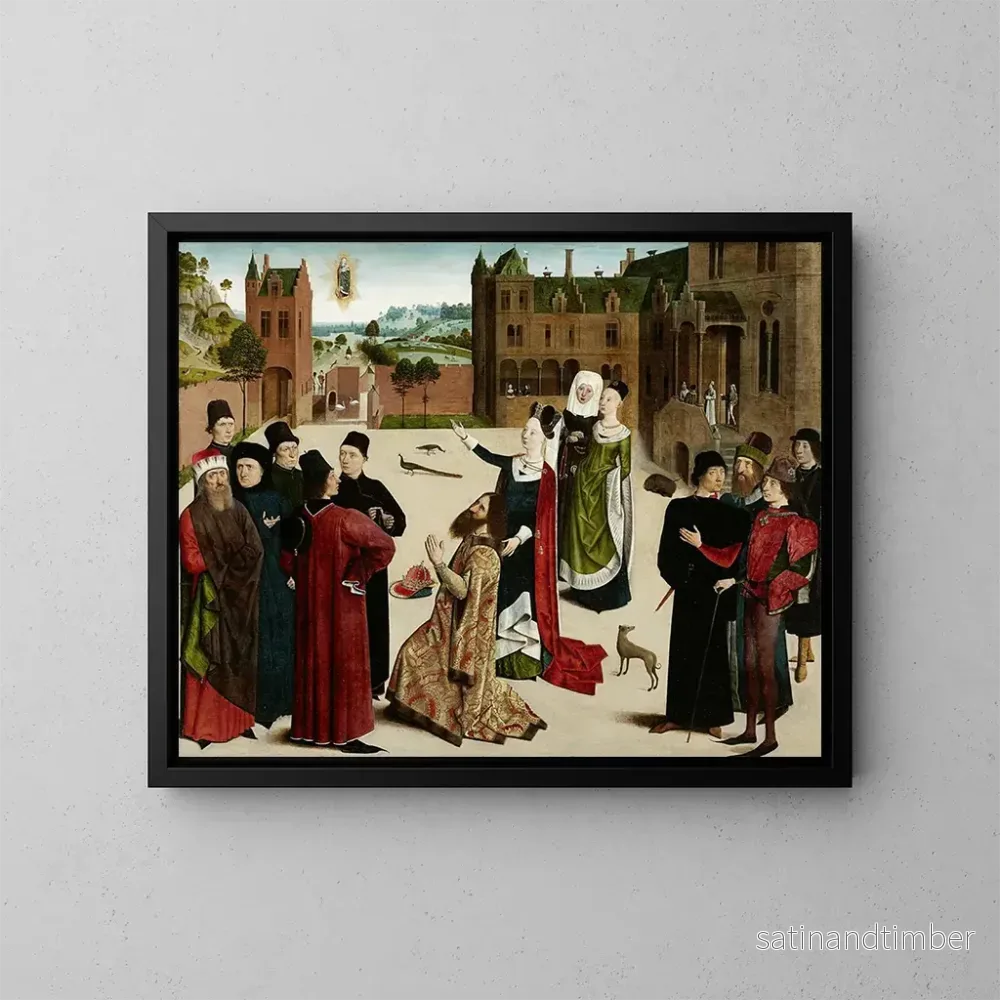 Reproduktion av målningen La Prophétie de la Sibylle tiburtine - Maître de la Sibylle Tiburtine
