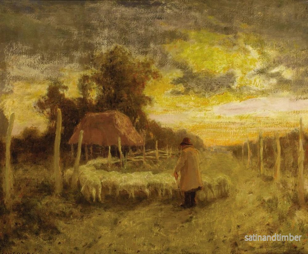 Reproduktion av målningen Moutons à Santa Cruz - Eanger Irving Couse - Bild 2