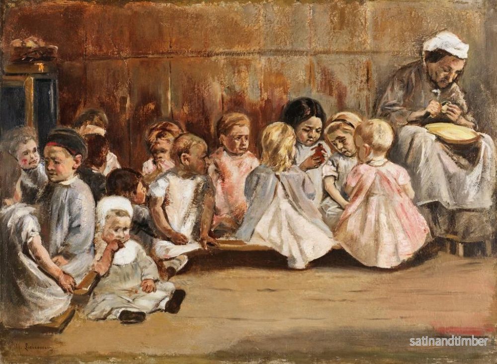Reproduktion av målningen Förskoleklass - Max Liebermann - Bild 2