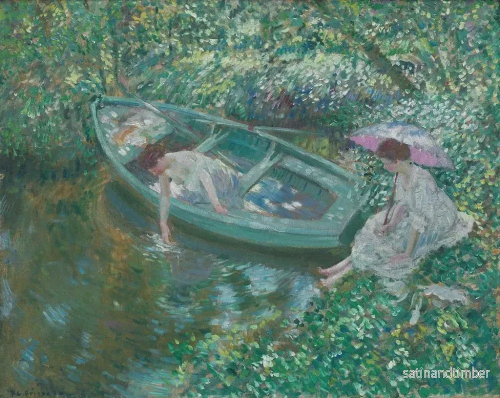 Reproduktion av målningen Repos à midi - Frederick Carl Frieseke - Bild 2