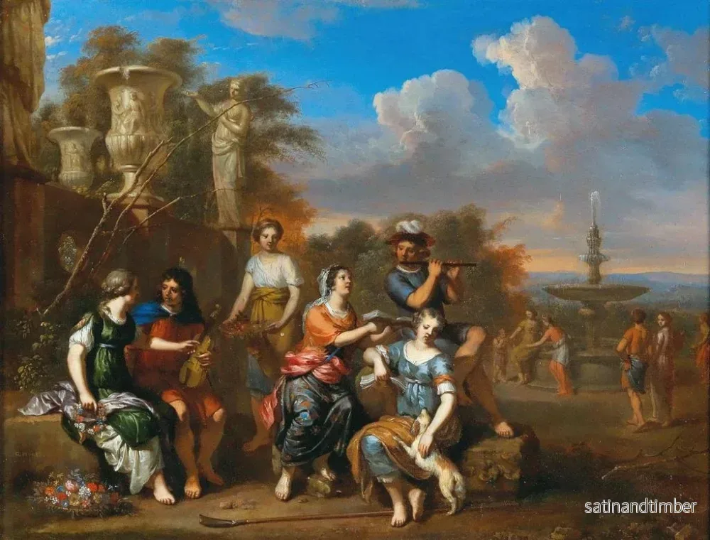 Reproduktion av målningen Concerto à l'ancienne - Gerard Hoet - Bild 2