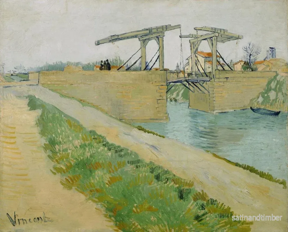 Reproduktion av målningen Le pont Langlois - Vincent van Gogh - Bild 2