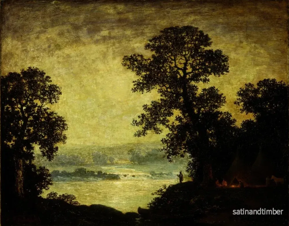Reproduktion av målningen av indianläger i månljus - Ralph Albert Blakelock - Bild 2
