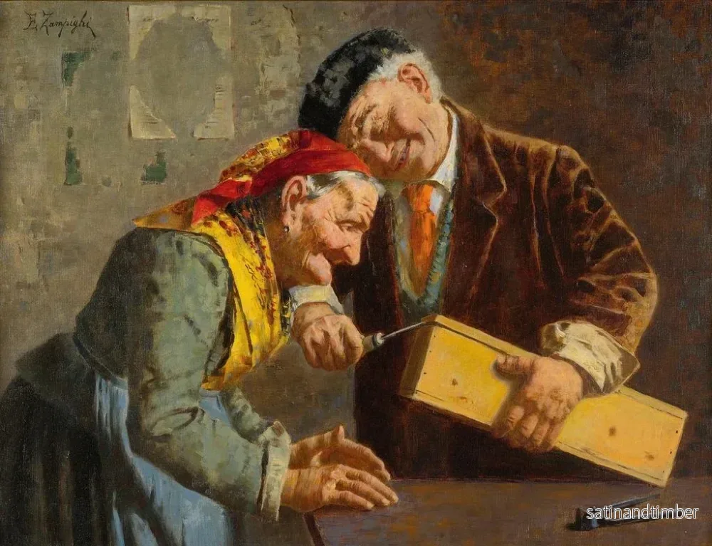 Reproduktion av målningen Peux-tu deviner - Eugenio Zampighi - Bild 2