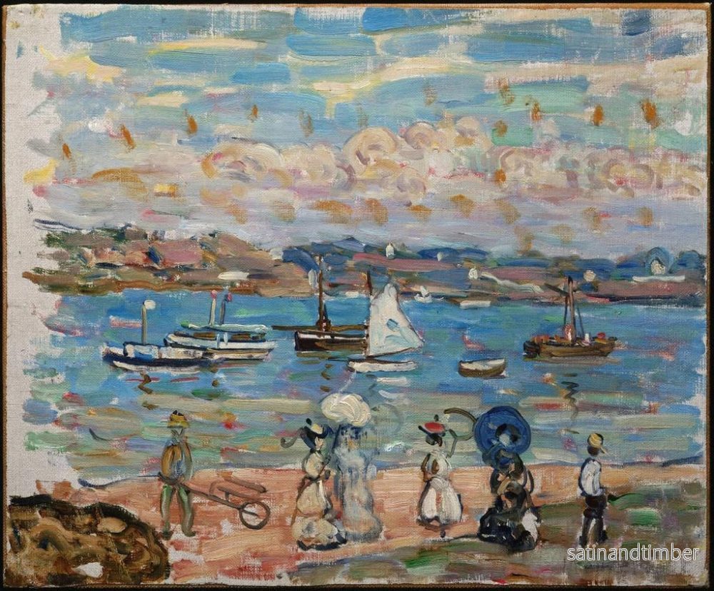 Reproduktion av målningen Promenad vid havskanten - Maurice Prendergast - Bild 2