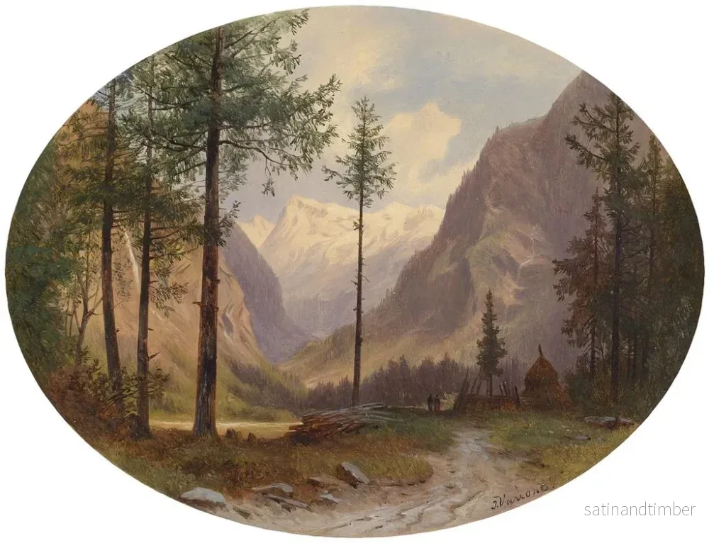 Reproduktion av målningen Anlaufthal - Giovanni Battista Varano - Bild 2