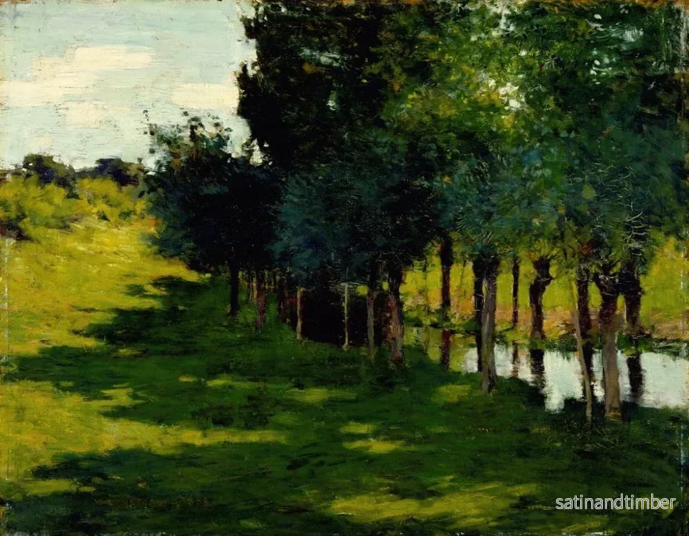 Reproduktion av målningen Lumière och skugga - Willard Leroy Metcalf - Bild 2