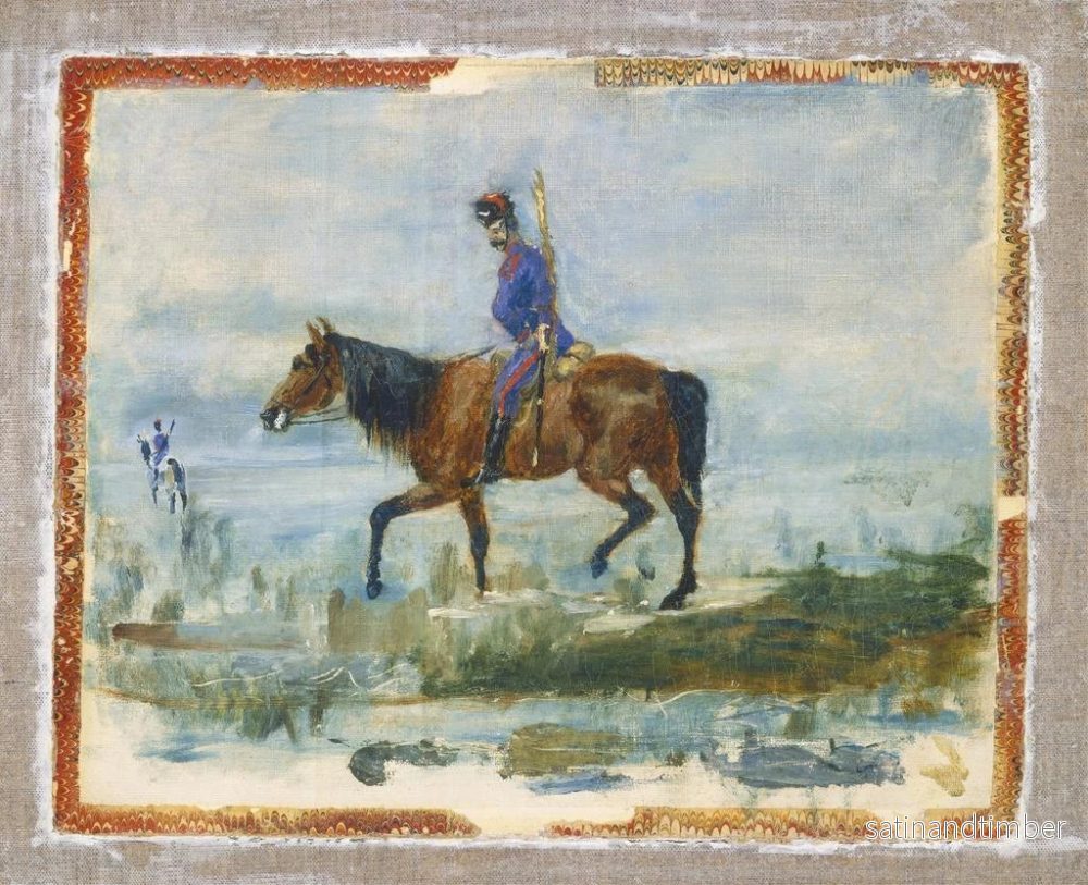 Reproduktion av målningen Hussards - Henri de Toulouse-Lautrec - Bild 2