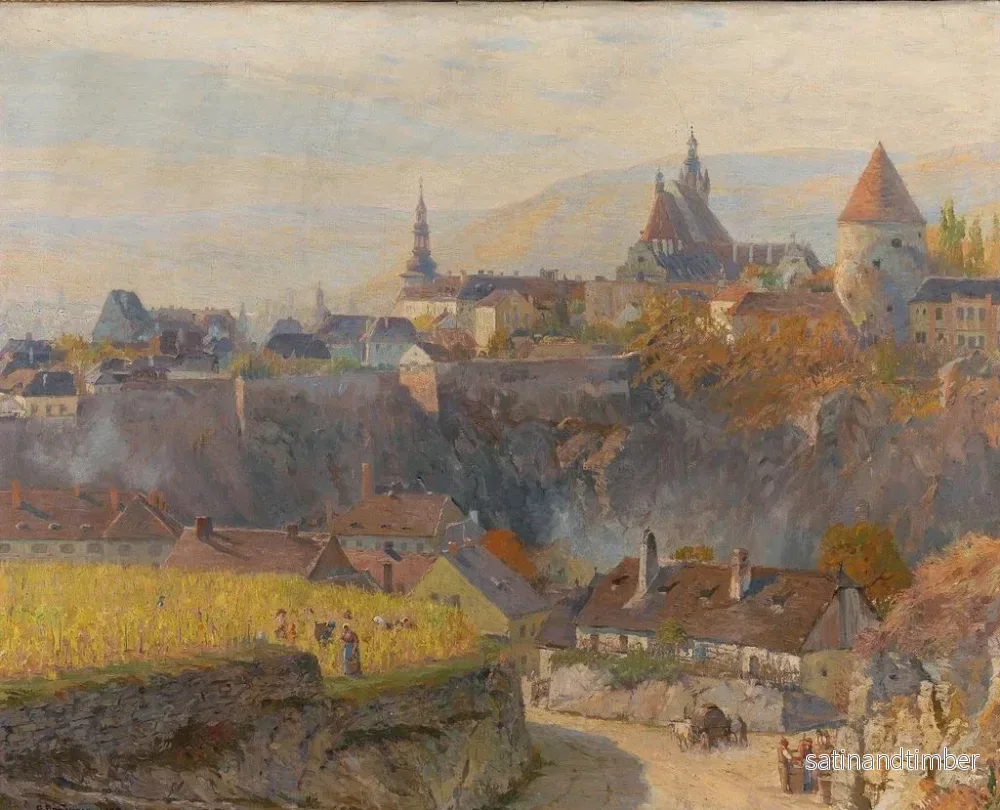 Reproduktion av målningen Vue de Krems dans la Wachau - Gustav Bamberger - Bild 2