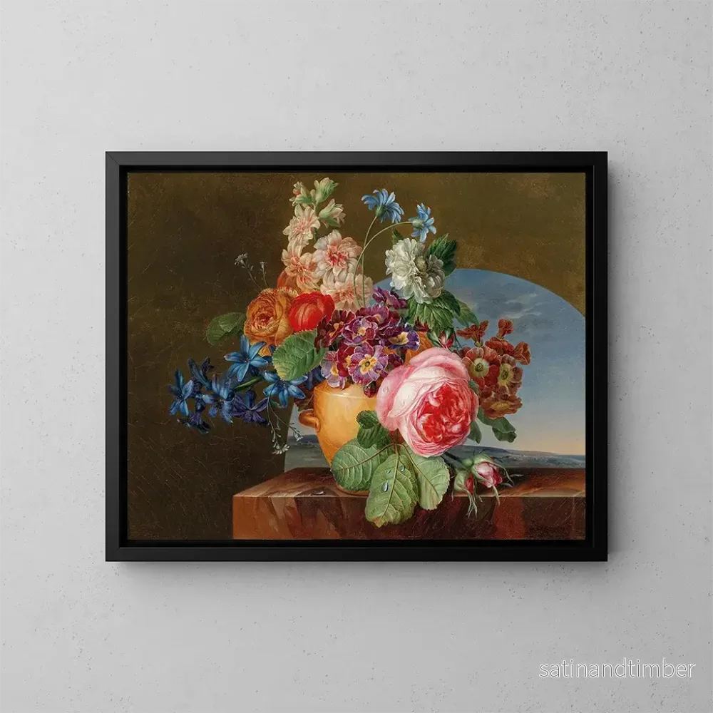 Reproduktion av målningen En blomstervas - Gerard van Spaendonck