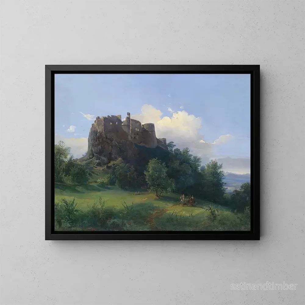 Reproduktion av målningen Château de Paulenstein - Joseph Holzer