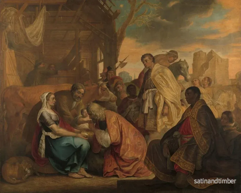 Reproduktion av målningen L'adoration des mages - Joris van Schooten - Bild 2