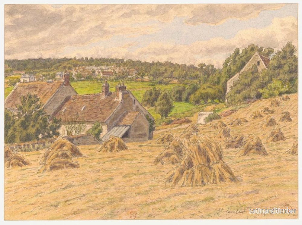 Reproduktion av målningen Saint Lambert des Bois - Henri Rivière - Bild 2