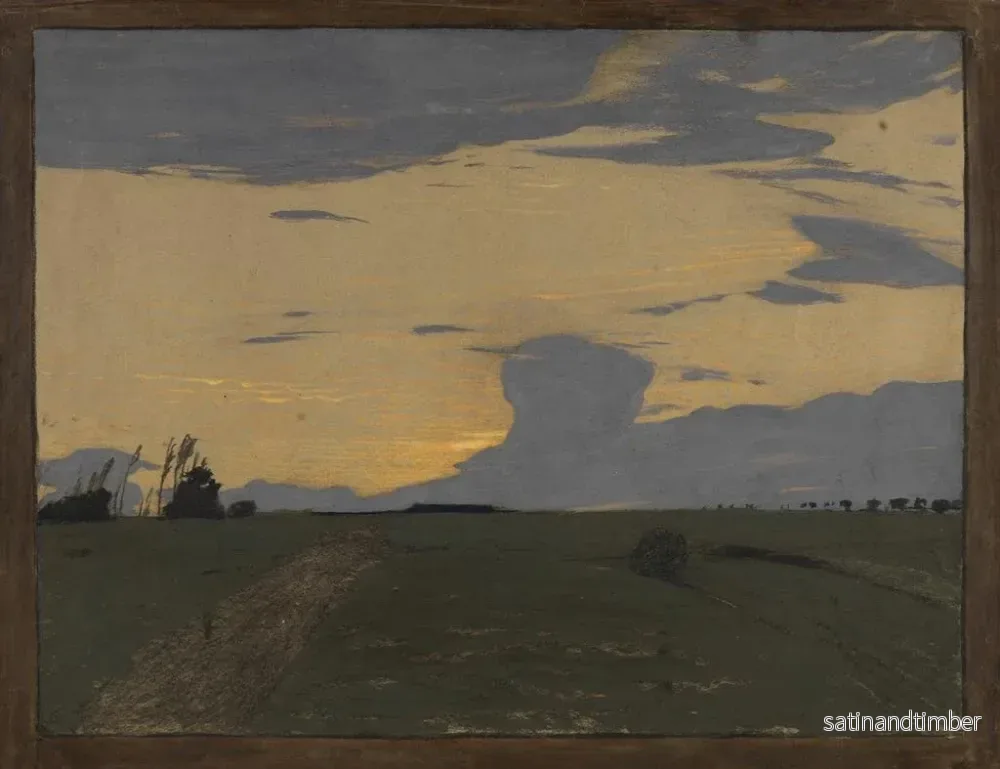 Reproduktion av målningen Kvällshimlen - Gustav Kampmann - Bild 2