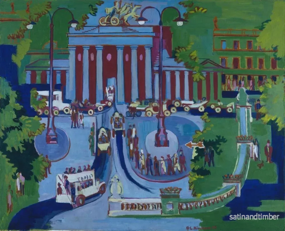 Reproduktion av målningen Porte de Brandebourg - Ernst Ludwig Kirchner - Bild 2