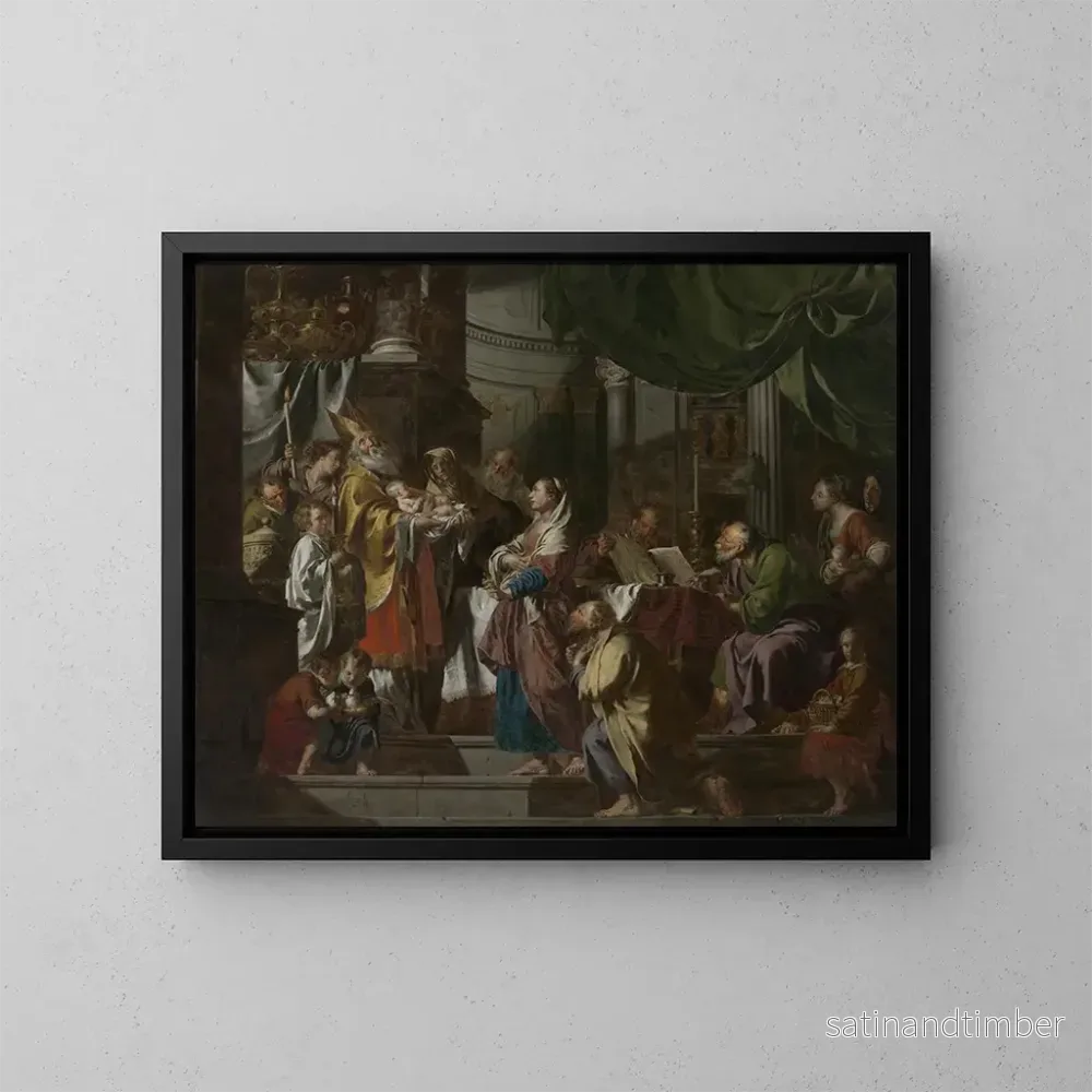 Reproduktion av målningen La présentation de Jésus au temple - Pieter Jozef Verhaghen