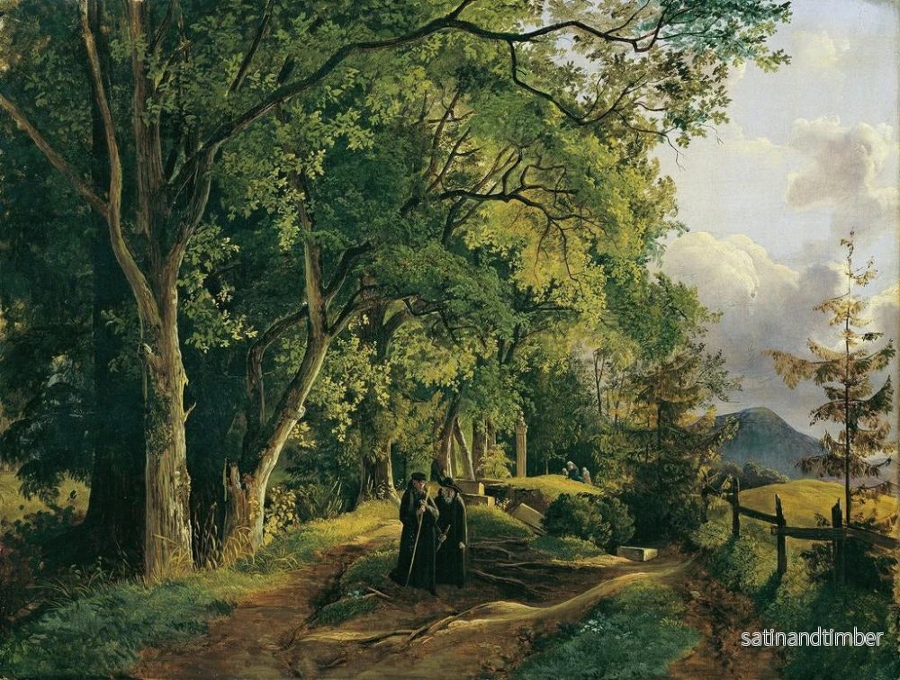 Reproduktion av målningen Väg mot Mariahilfberg nära Gutenstein - Josef Feid - Bild 2