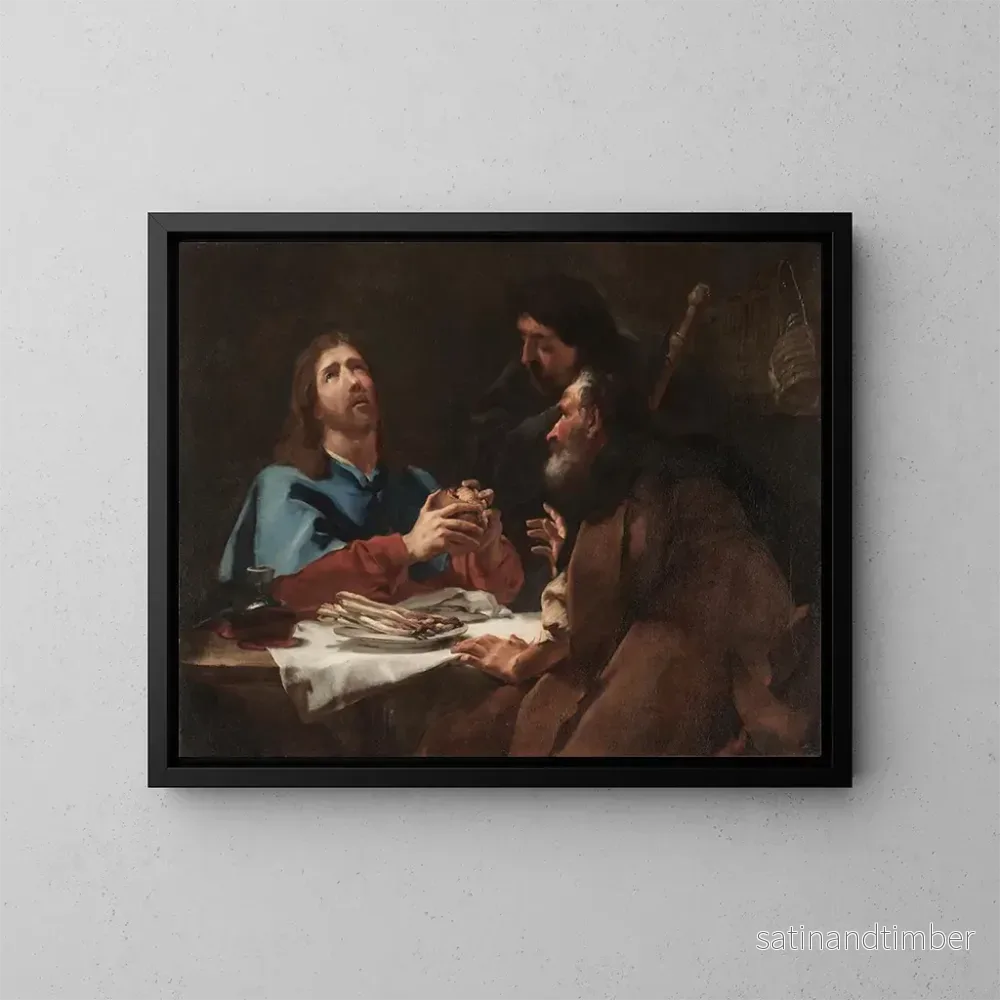 Reproduktion av målningen Le Souper à Emmaüs - Giovanni Battista Piazzetta
