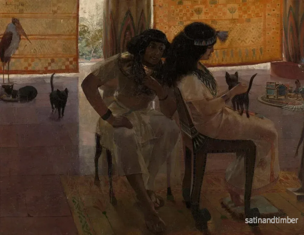 Reproduktion av målningen L'époque des pharaons - Georges Antoine Rochegrosse - Bild 2