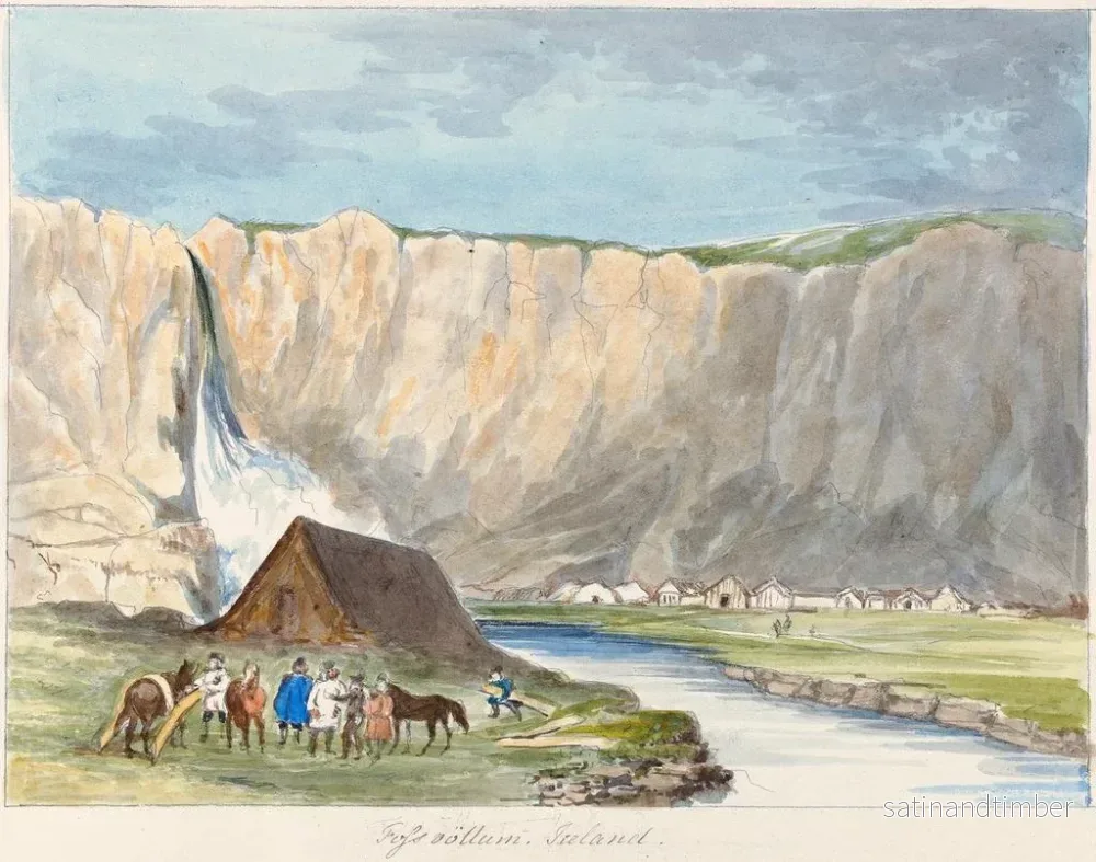 Reproduktion av målningen Fossvllum Islande - Charles Hamilton Smith - Bild 2