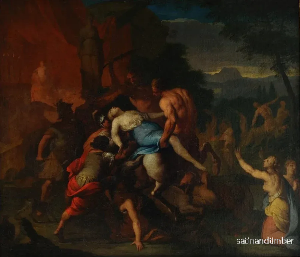 Reproduktion av målningen av kampen mellan centaurer och lapithes - Gerard de Lairesse - Bild 2