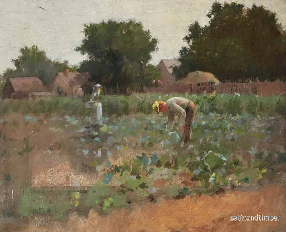 Reproduktion av målningen Champ de choux - Paul Cornoyer - Bild 2