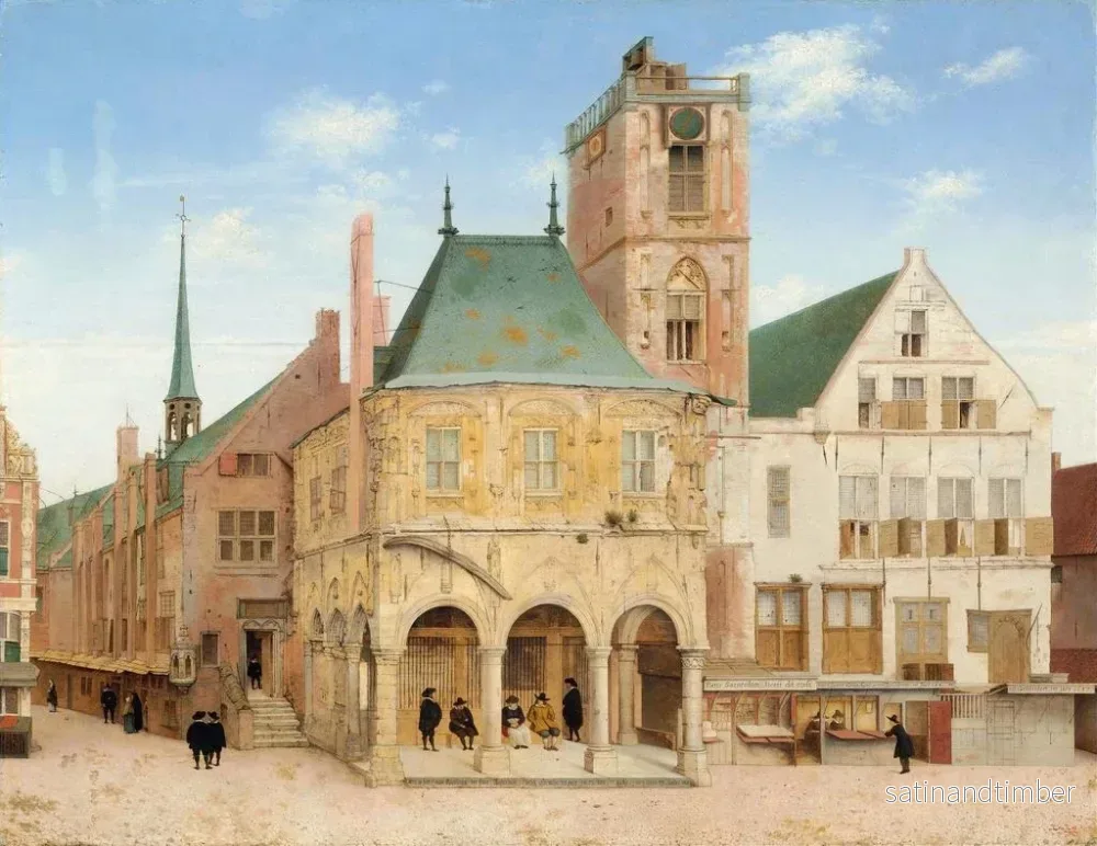Reproduktion av målningen av den gamla stadshuset i Amsterdam - Pieter Jansz Saenredam - Bild 2