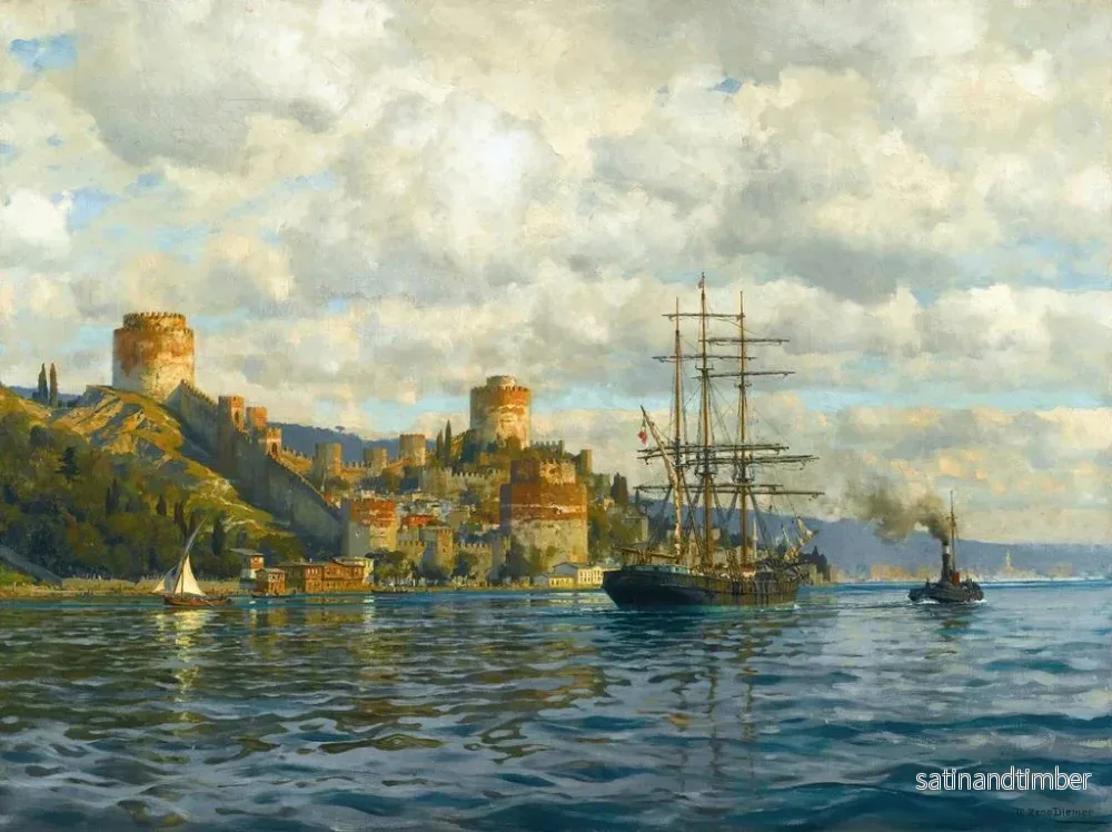 Reproduktion av målningen Vue du Bosphore avec Rumelihisari - Michael Zeno Diemer - Bild 2