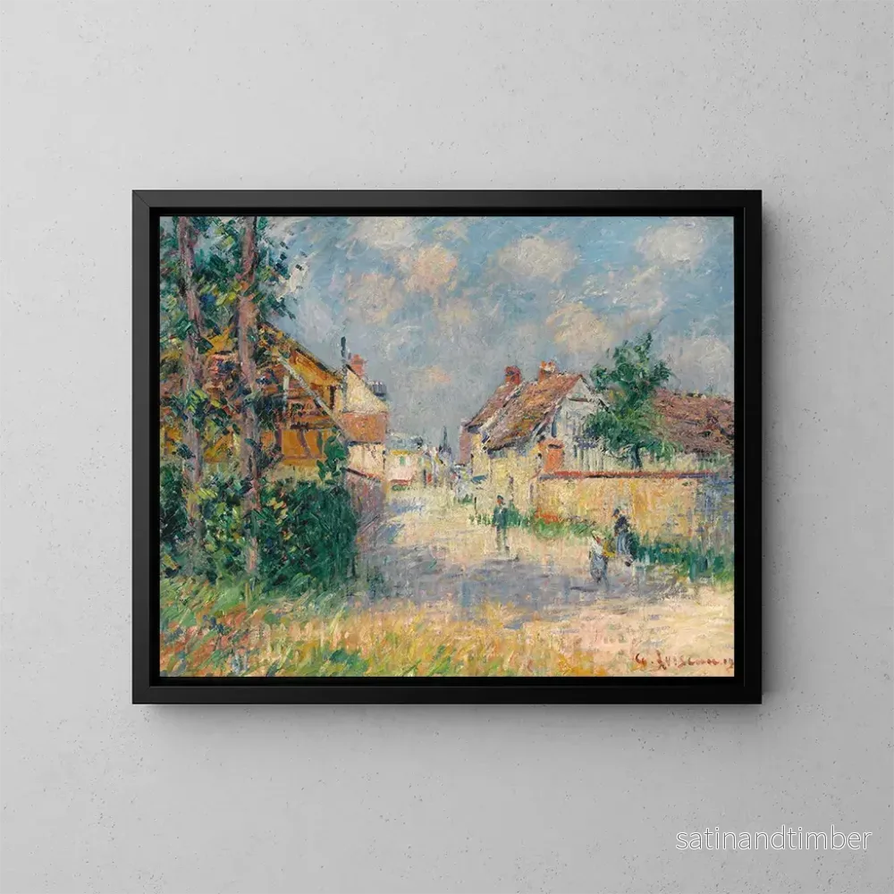 Reproduktion av målningen Rue Saint-Cyr-du-Vaudreuil – Gustave Loiseau Reproduktion av målningen Rue Saint-Cyr-du-Vaudreuil – Gustave Loiseau