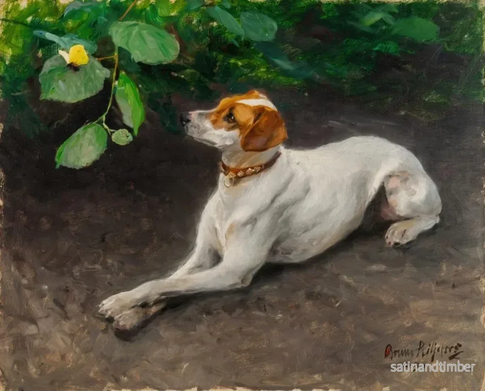 Reproduktion av målningen Portrait av en hund - Bruno Liljefors - Bild 2
