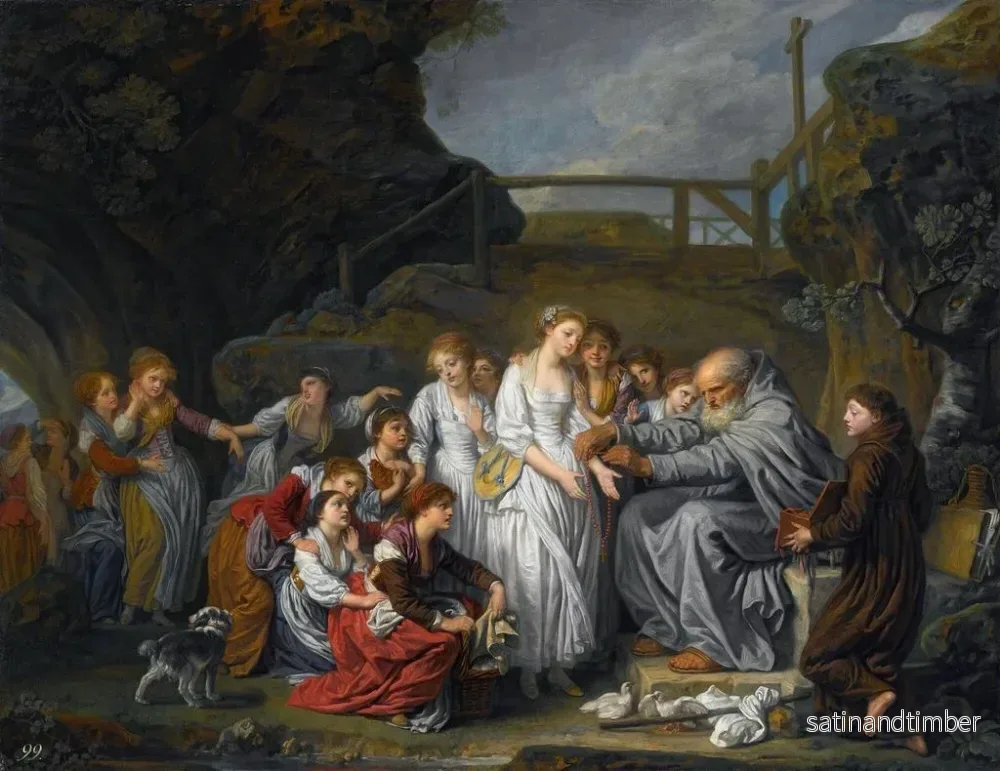 Reproduktion av målningen Le ermite - Jean-Baptiste Greuze - Bild 2