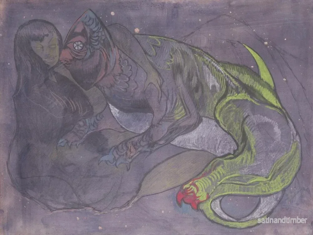 Reproduktion av målningen Chameleo från serien Astronomiska kompositioner - Stanisław Ignacy Witkiewicz - Bild 2