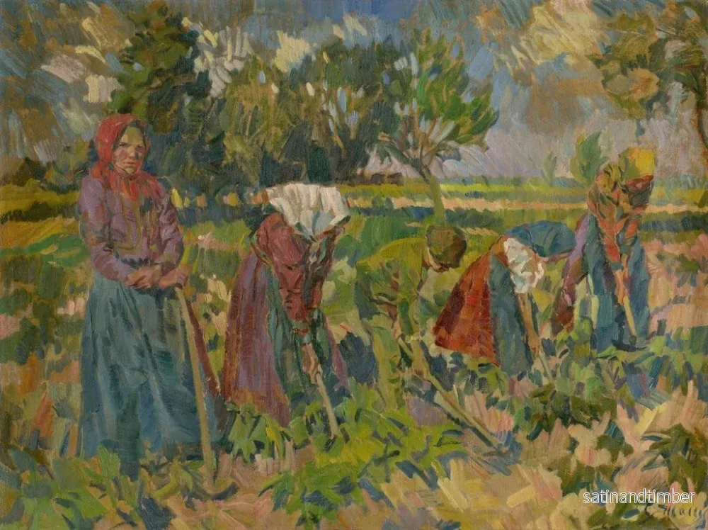 Reproduktion av målningen Avlägsnande av ogräs - Gustav Mahler - Bild 2