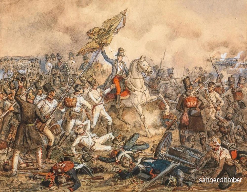 Reproduktion av målningen L'archiduc Charles vid slaget vid Aspern - Siegmund L'Allemand - Bild 2