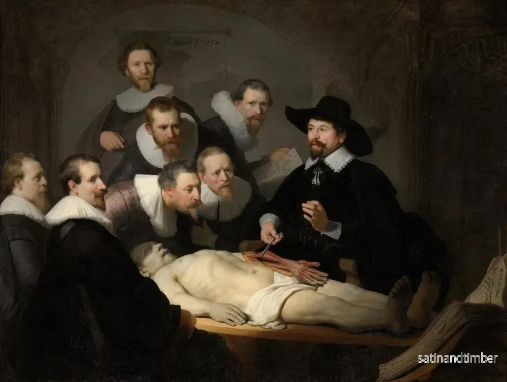 Reproduktion av målningen La leçon d'anatomie du docteur Nicolaes Tulp - Rembrandt van Rijn - Bild 2