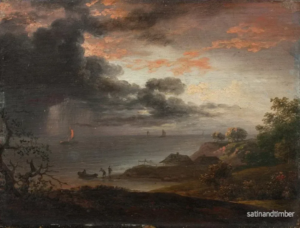 Reproduktion av målningen Regn av åskknallar som faller i havet - Jens Juel - Bild 2