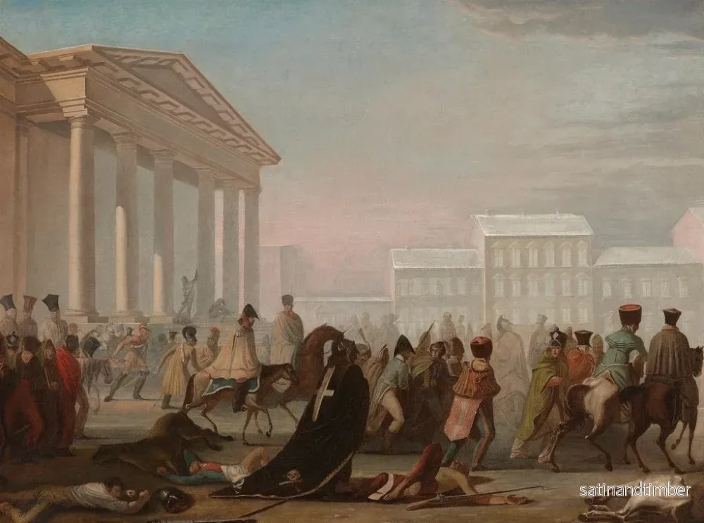 Reproduktion av målningen av Napoleons arméreträtt - Jan Krzysztof Damel - Bild 2