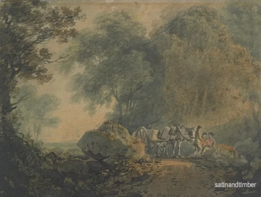 Reproduktion av målningen En karriär nära Plymouth - William Payne - Bild 2
