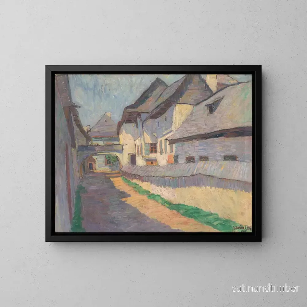 Reproduktion av målningen Brna dans la rue Kemarska - Konstantin Korovin