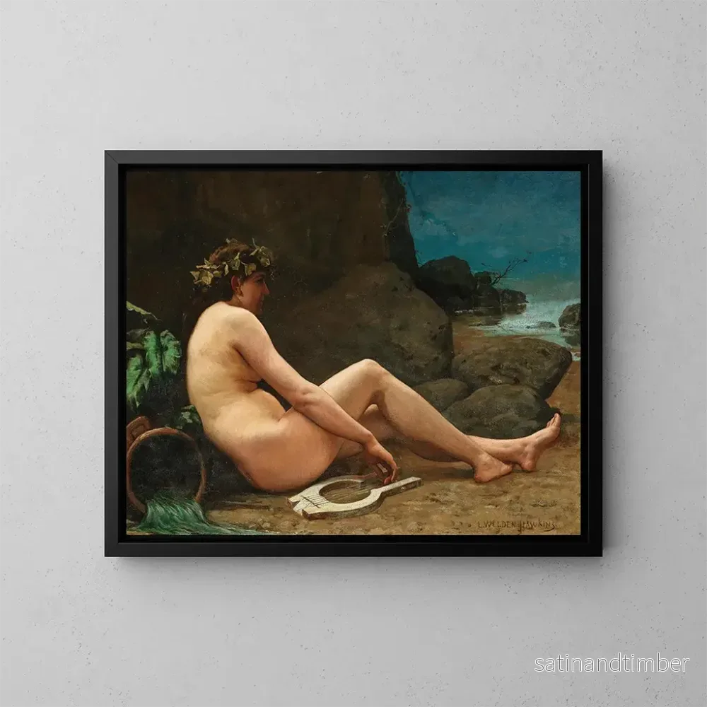 Reproduktion av målningen En allegori om avsked - Louis Welden Hawkins