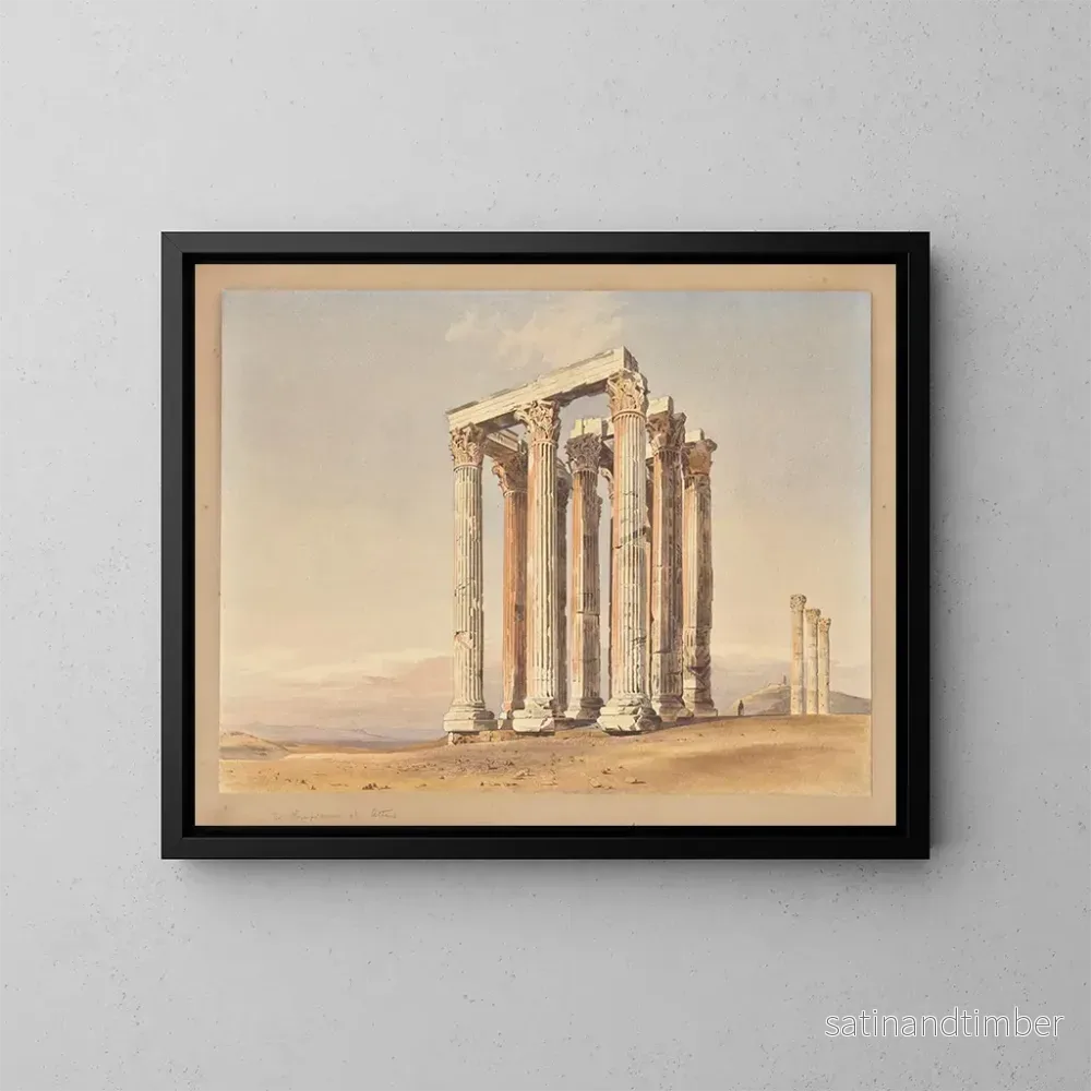 Reproduktion av målningen Le temple de Zeus Olympien à Athènes – Thomas Hartley Cromek Reproduktion av målningen Le temple de Zeus Olympien à Athènes – Thomas Hartley Cromek