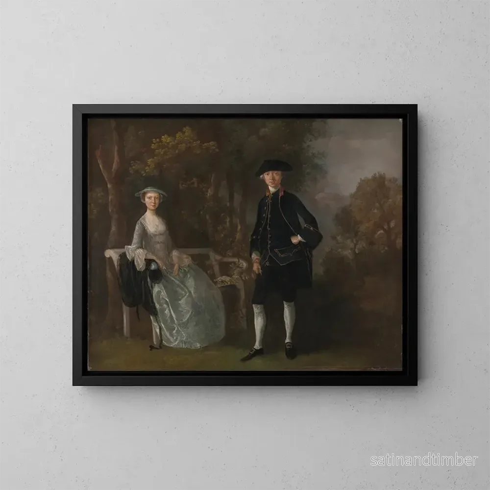 Reproduktion av målningen Lady Lloyd och hennes son Richard Savage Lloyd från Hintlesham Hall, Suffolk – Thomas Gainsborough Reproduktion av målningen Lady Lloyd och hennes son Richard Savage Lloyd från Hintlesham Hall, Suffolk – Thomas Gainsborough