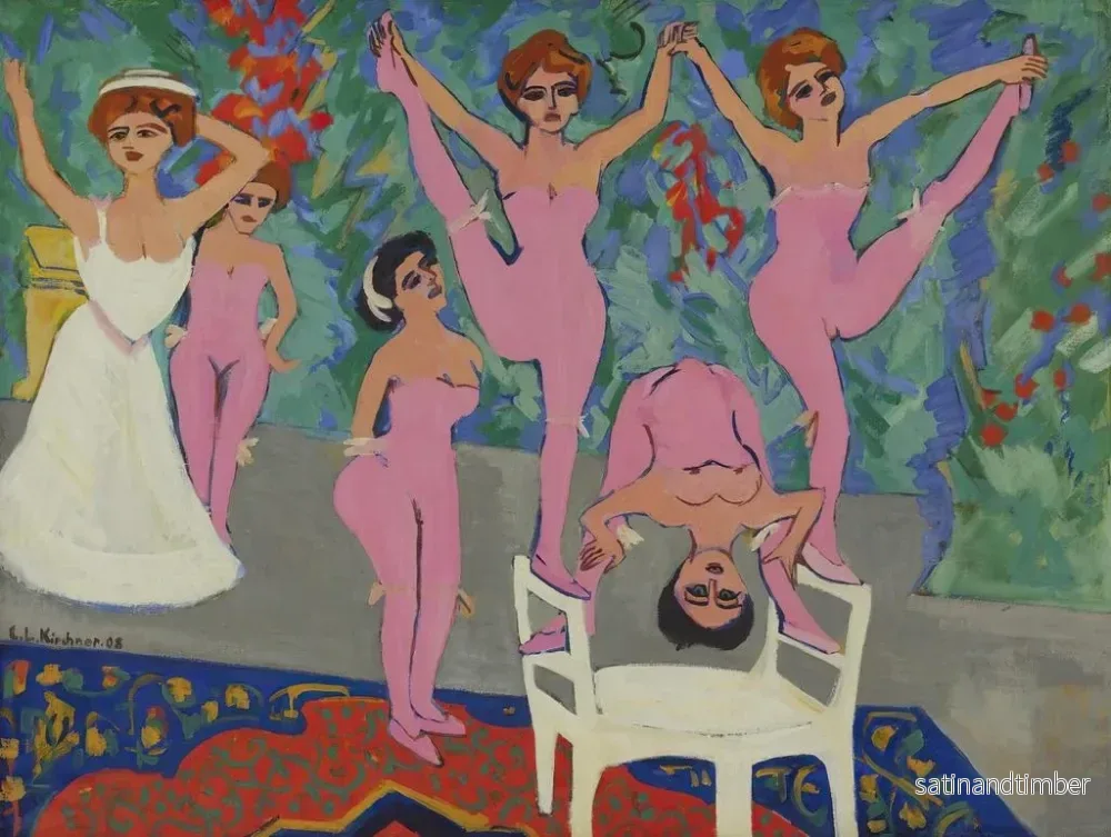 Reproduktion av målningen Spectacle de variétés Varitparade - Ernst Ludwig Kirchner - Bild 2
