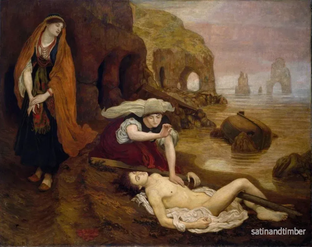 Reproduktion av målningen La découverte de Don Juan par Haïdée av Ford Madox Brown - Bild 2