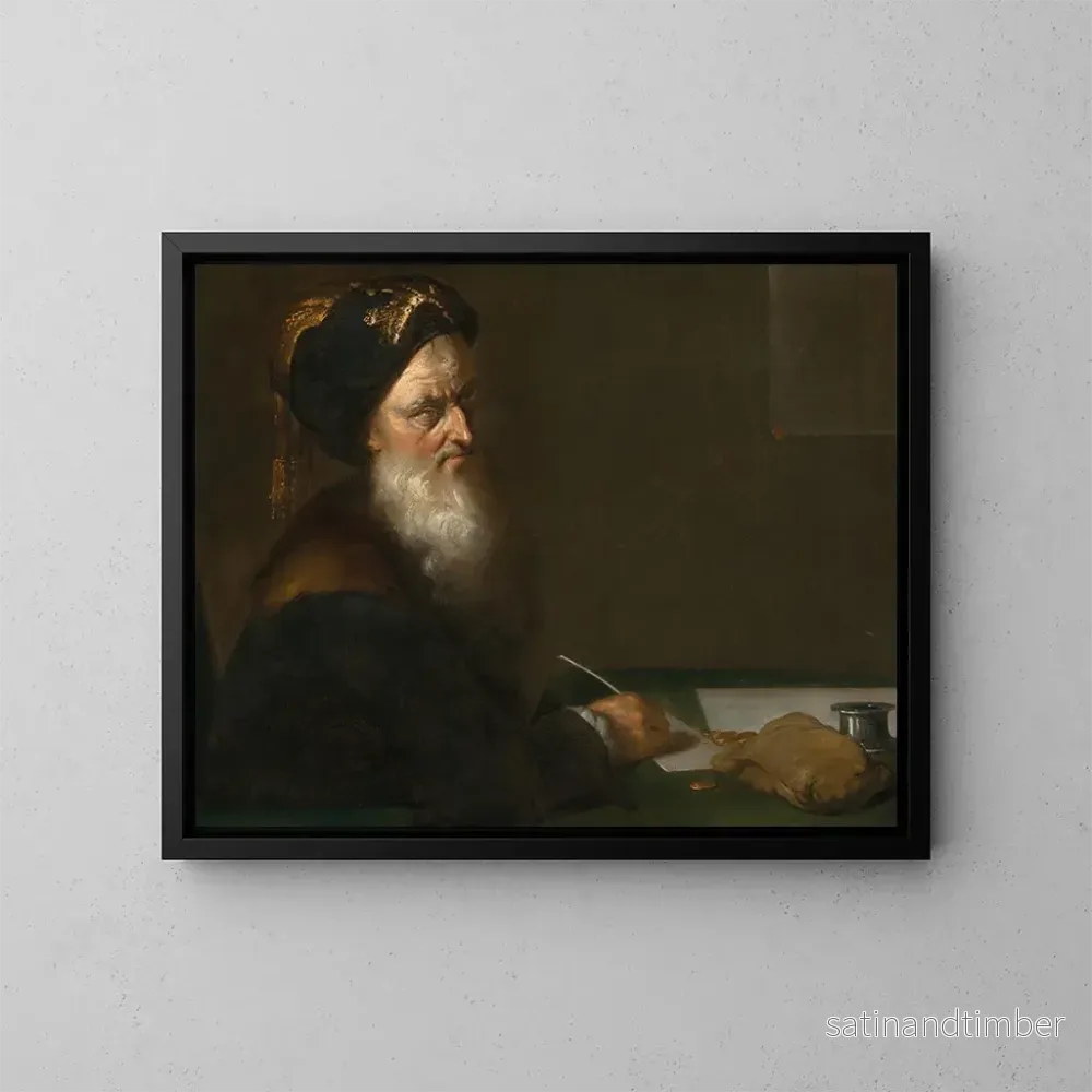 Reproduktion av målningen Le changeur de monnaie - Herman van der Myn