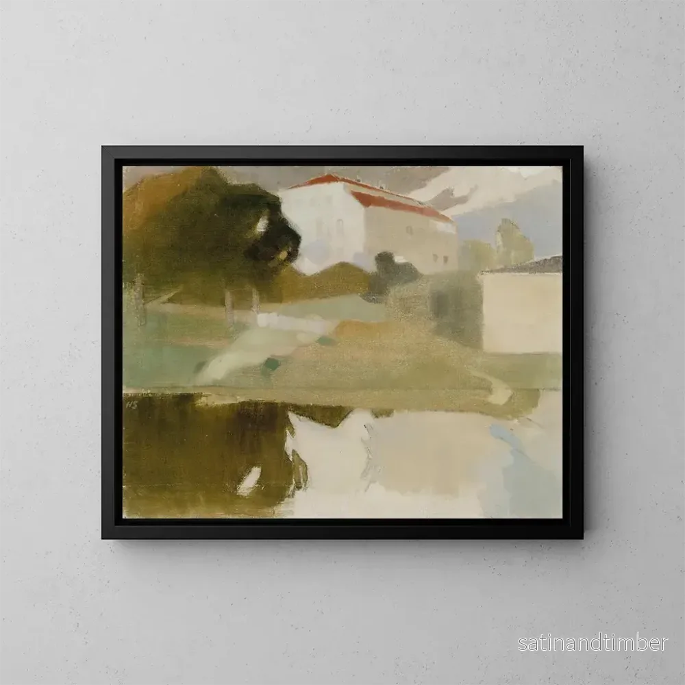 Reproduktion av målningen Manoir de Sjundby - Helene Schjerfbeck