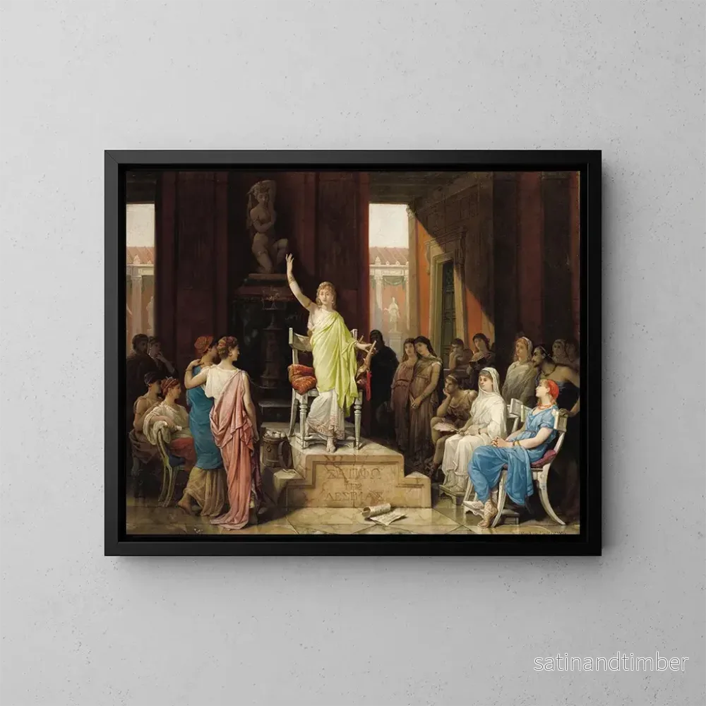 Reproduktion av målningen Sappho - Louis-Hector Leroux