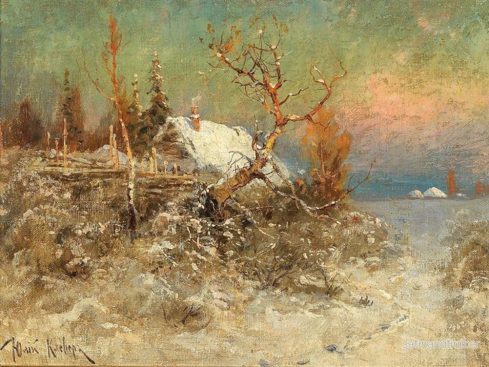 Reproduktion av målningen Vinter på Östersjökusten - Julius Sergius Klever - Bild 2