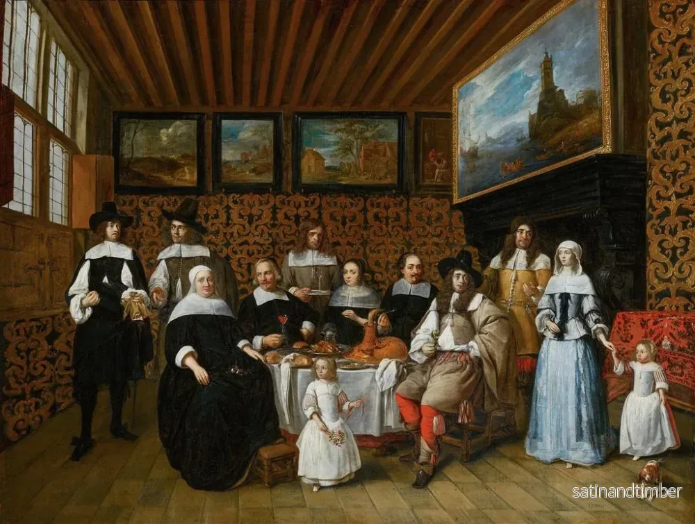 Reproduktion av målningen Familjeporträtt - Gillis van Tilborgh - Bild 2