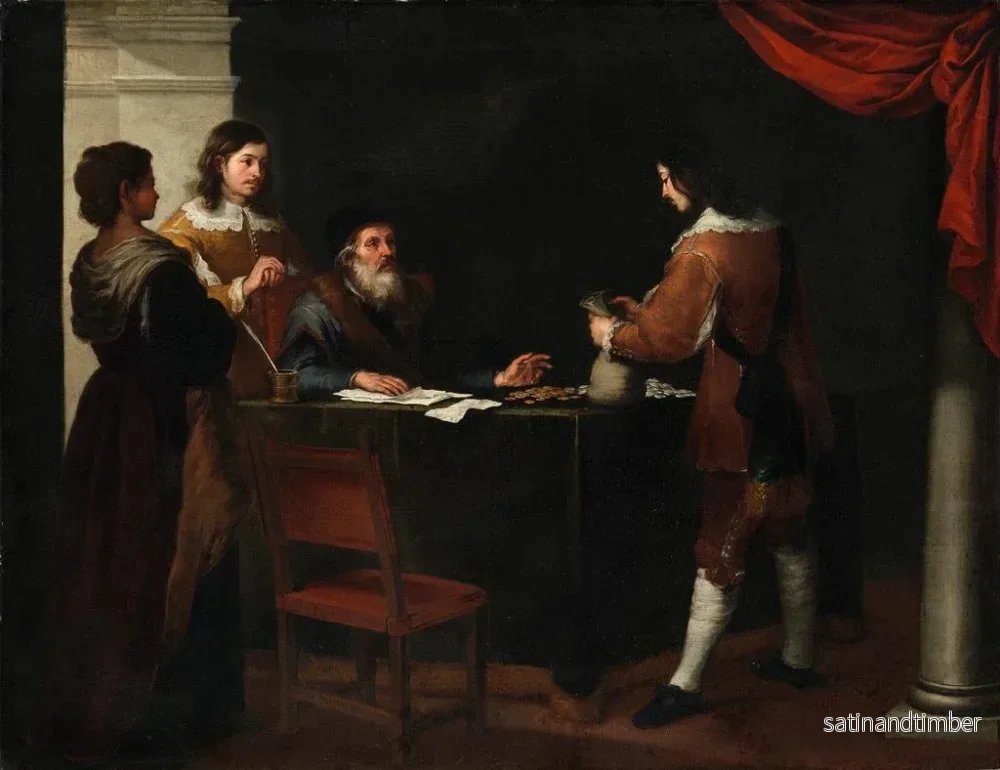 Reproduktion av målningen Den bortkomne sonen som tar emot sin del - Bartolomé Esteban Murillo - Bild 2